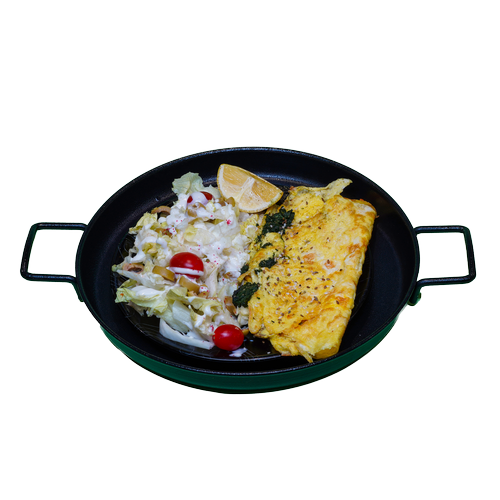 گراتن قارچ و اسفناج