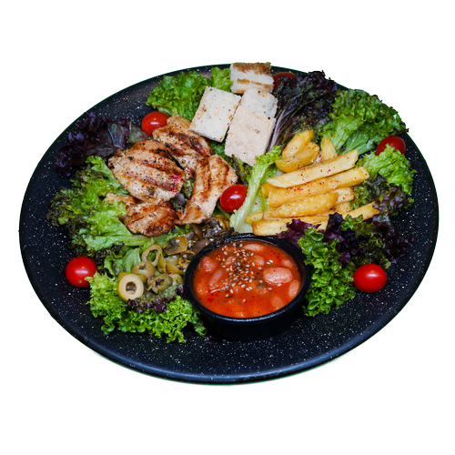 سینی فیتنس با سس رژیمی